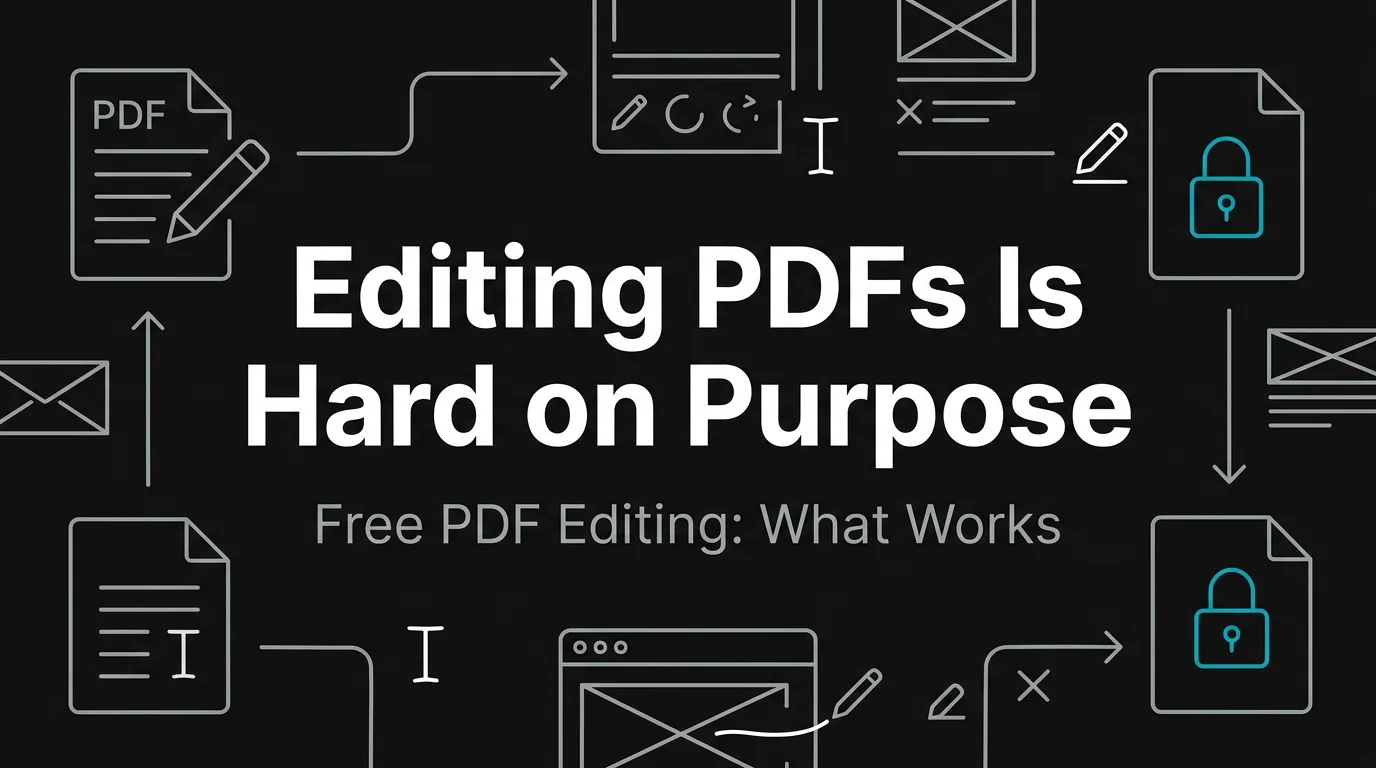 Free Online PDF Editing: What Actually Works