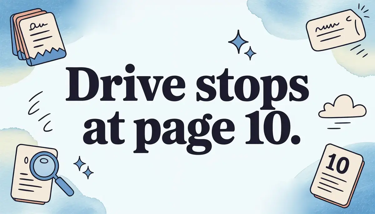 Google Drive OCR Stops at Page 10 and Never Says So