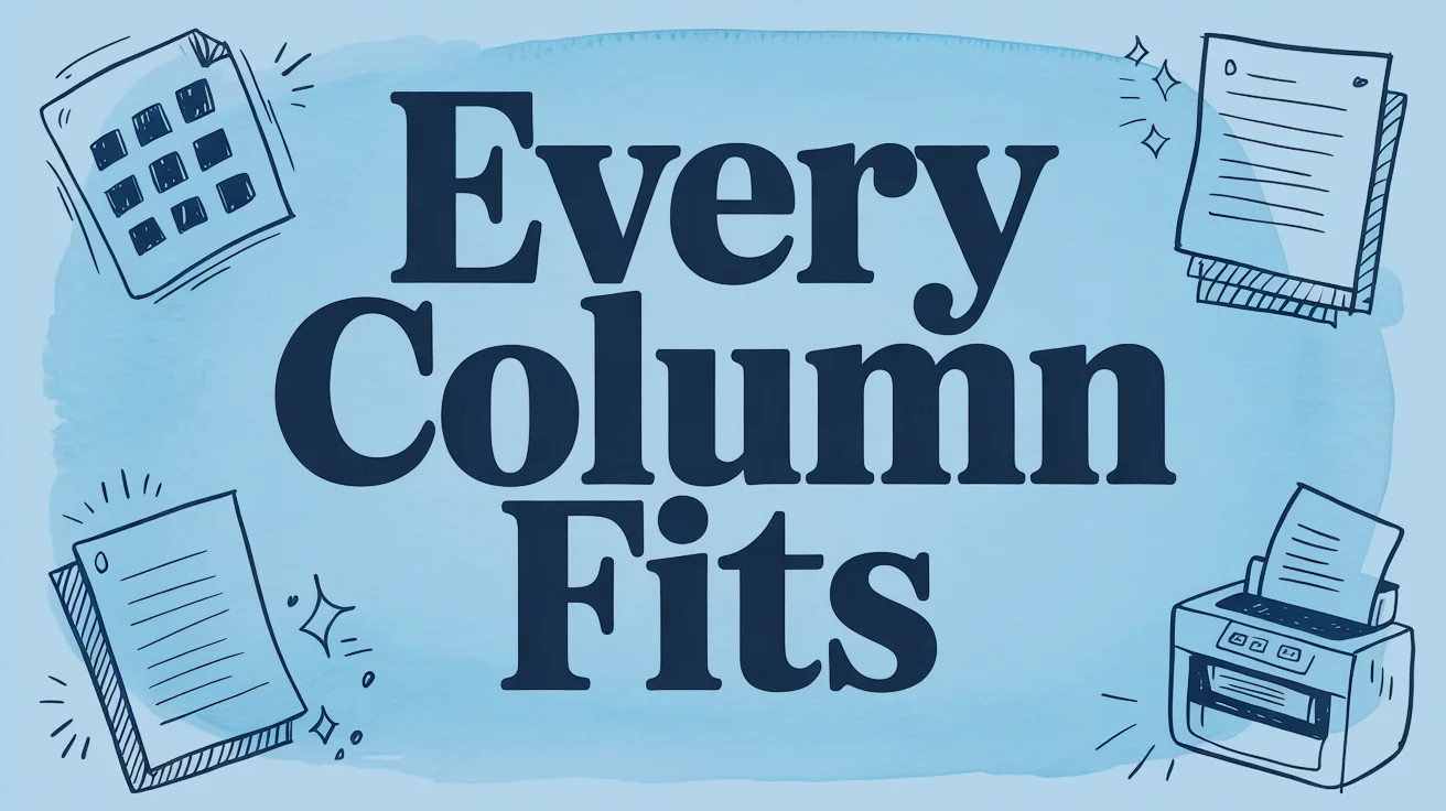 CSV to PDF: Print a Wide Table That Stays Readable
