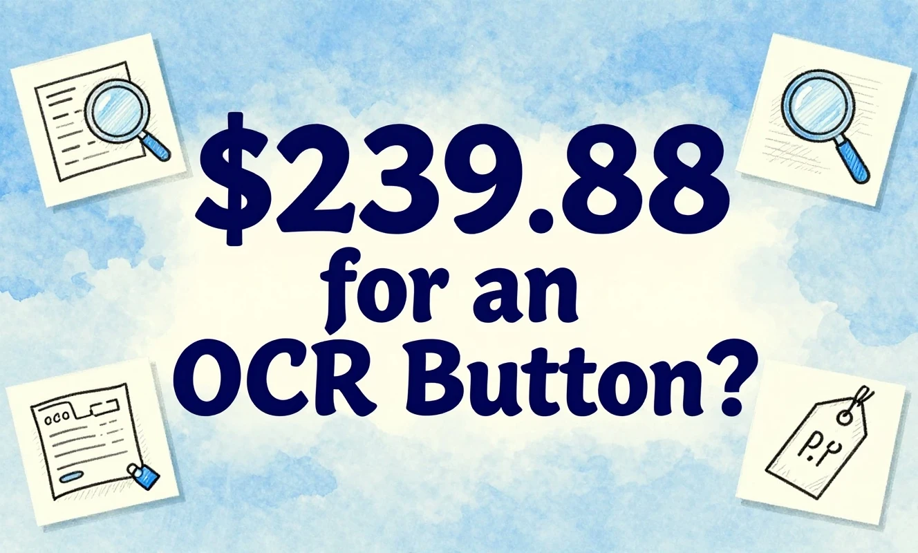 Adobe Acrobat OCR: Where It Hides and What It Costs