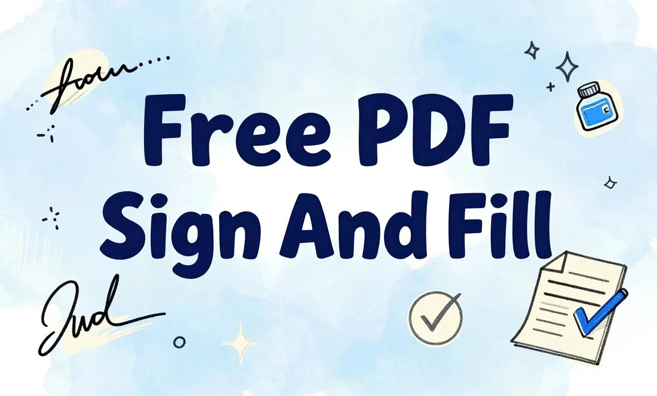 Free PDF Sign and Fill, No Account, No Email Capture