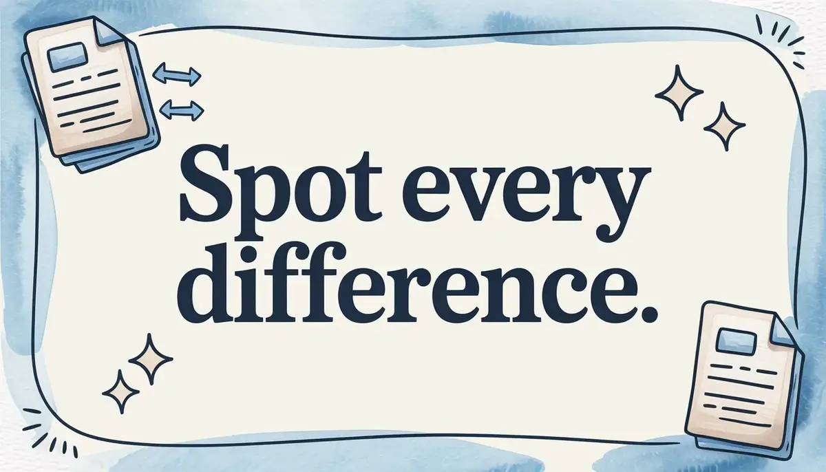 How to Compare Two PDFs and Find Every Difference for Free