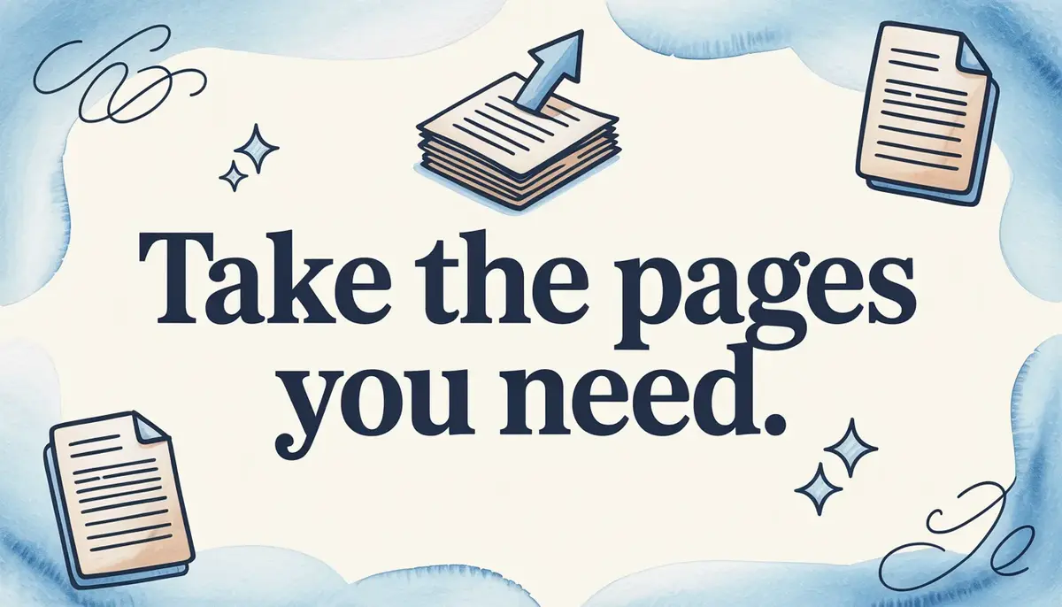 How to Extract Pages from a PDF and Keep Only What You Need
