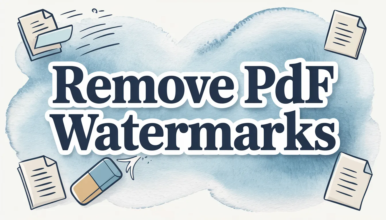 How to Remove Watermarks from a PDF Without Ruining It