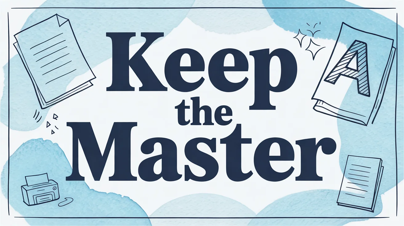 Convert Text to Outlines in a PDF (and Keep a Master)