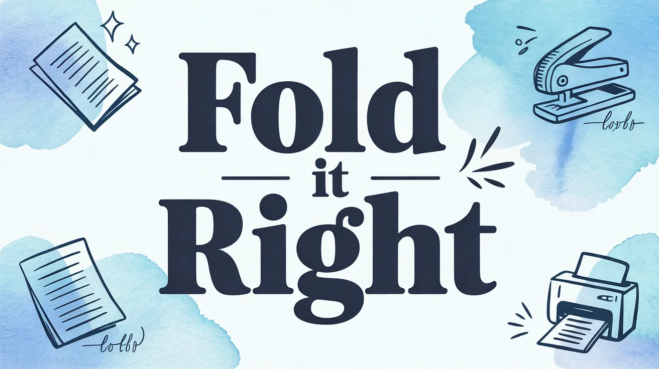 How to Print a PDF as a Booklet That Folds Right
