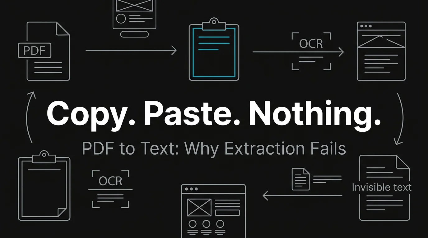 PDF to Text: Why Your PDF Won''t Give Up Its Text